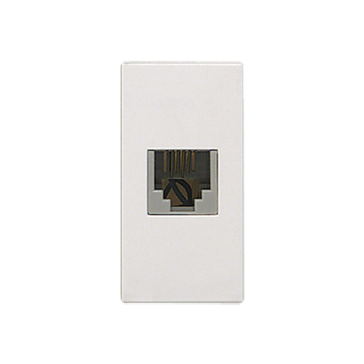 Módulo toma telefónico RJ11 - Presta blanco - ELE00895 