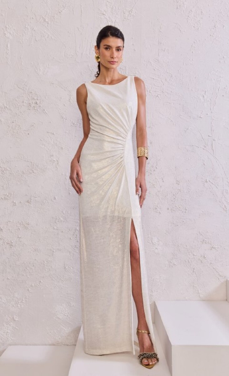 Vestido largo Fabricia - Off White 