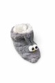 PANTUFLA BEBE PELUDITA Gris