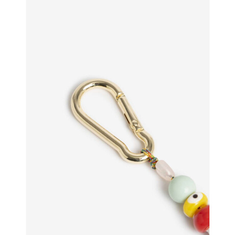 Llavero Y Bag Charm Beads Combinacion Bicolor