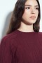SWEATER MILA Bordó Merlot
