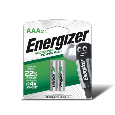 PILA RECARGABLE ENERGIZER AAA X 2 UNIDADES 700 mAh PILA RECARGABLE ENERGIZER AAA X 2 UNIDADES 700 mAh