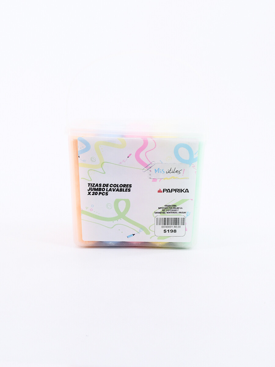 TIZAS DE COLORES LAVABLES - 4 O + 