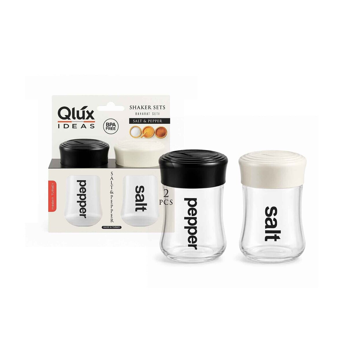 Set salero y pimentero acrilico QLUX IDEAS 