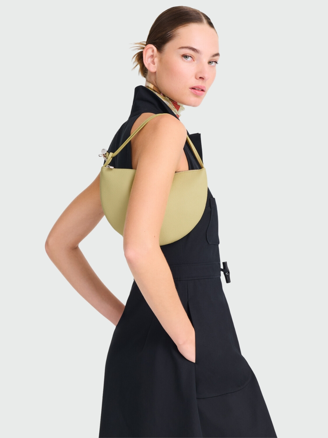 LONGCHAMP - Le Roseau S Clutch Alta Automática