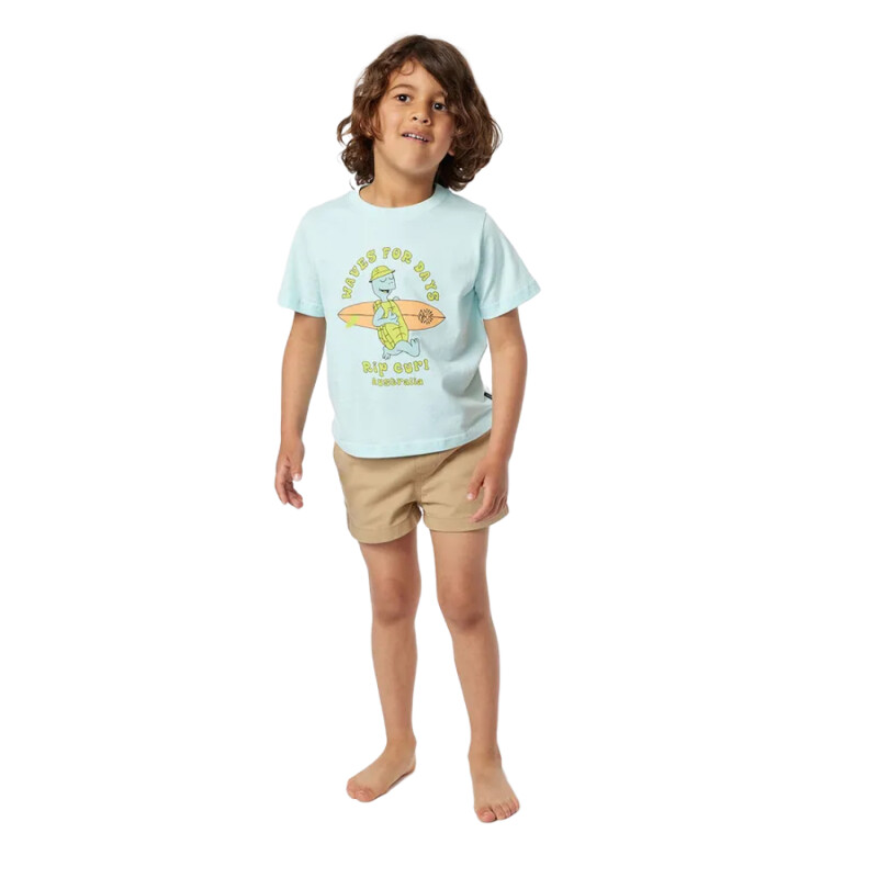 Remera Rip Curl Tube Town Waves Niño - Celeste Remera Rip Curl Tube Town Waves Niño - Celeste