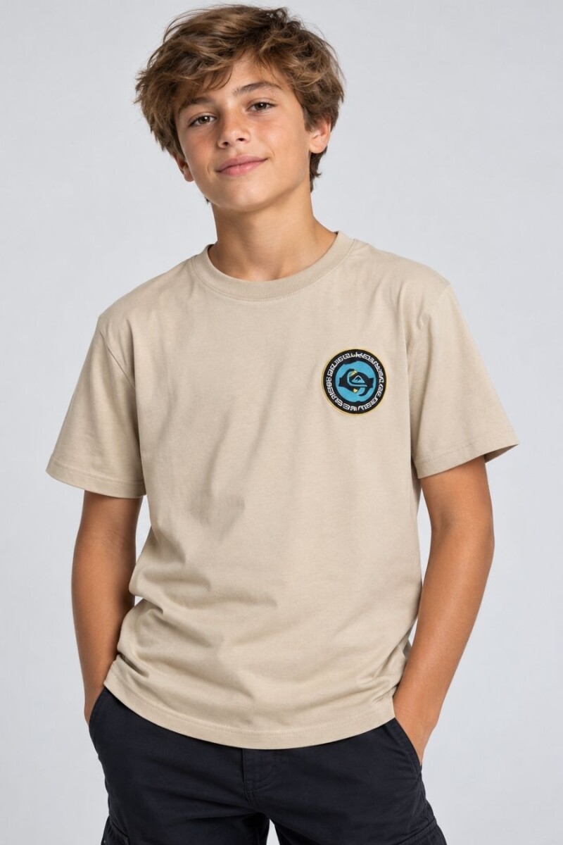 T-SHIRT QUIKSILVER 80602 NIÑO M.O - BEIGE 