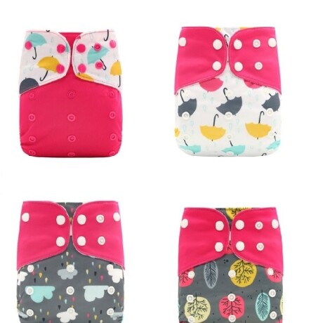 Pack X 8 Pañales Reutilizable Ecológico Algodón + 8 Insertos de algodón set x 8 6