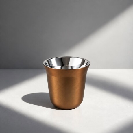 Taza de Café de Acero Inoxidable Estilo Nespresso – Dorado 80 ml Taza de Café de Acero Inoxidable Estilo Nespresso – Dorado 80 ml