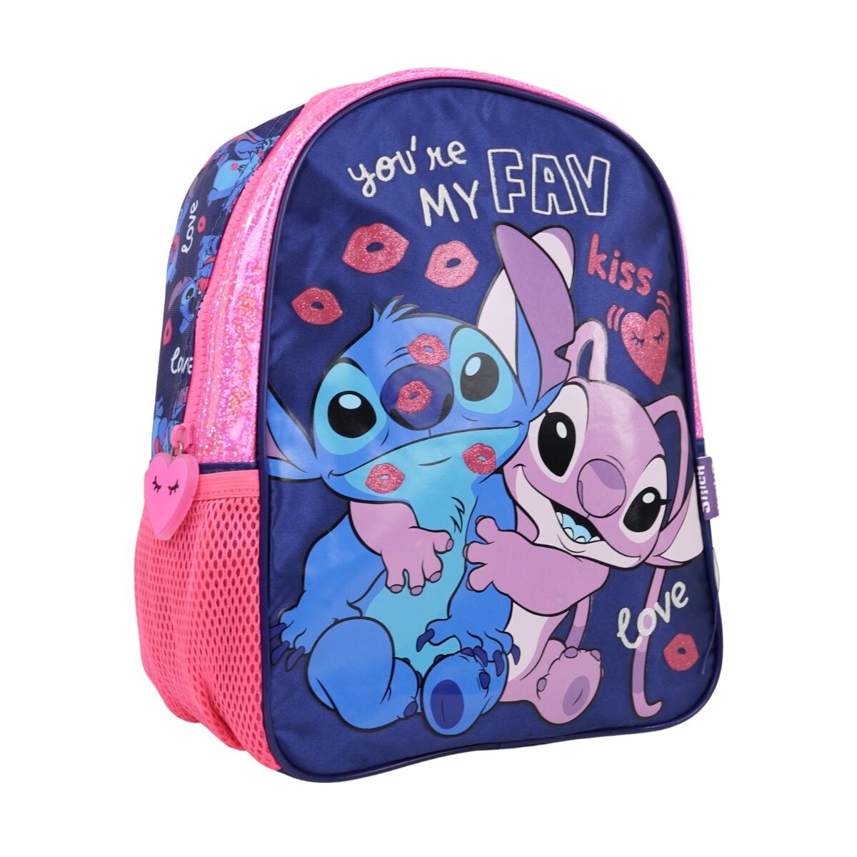 Mochila pre escolar 12´ Stitch Enamorado 