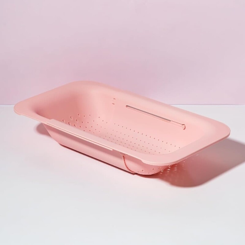 Escurridor para pileta de cocina bacha rosa