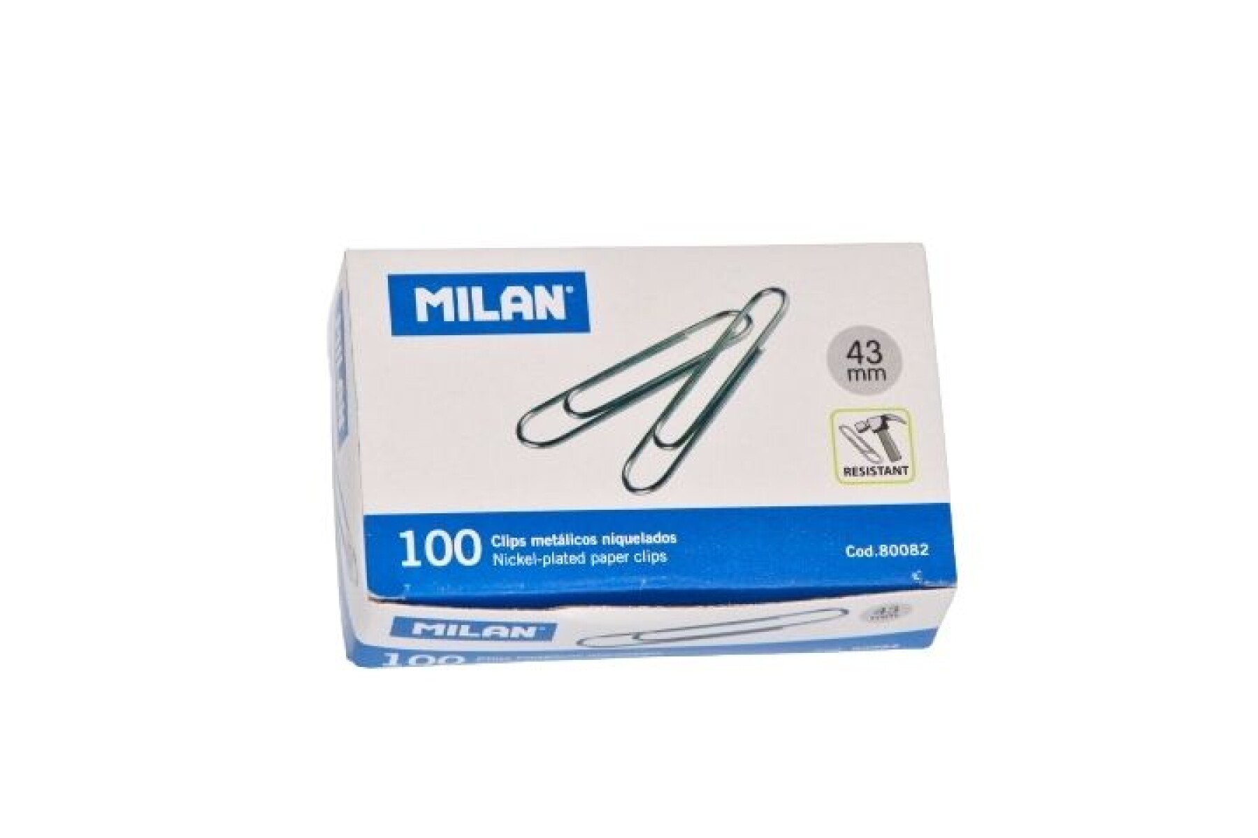 CLIP MILAN 43MM.X 100 UNIDADES 80082 