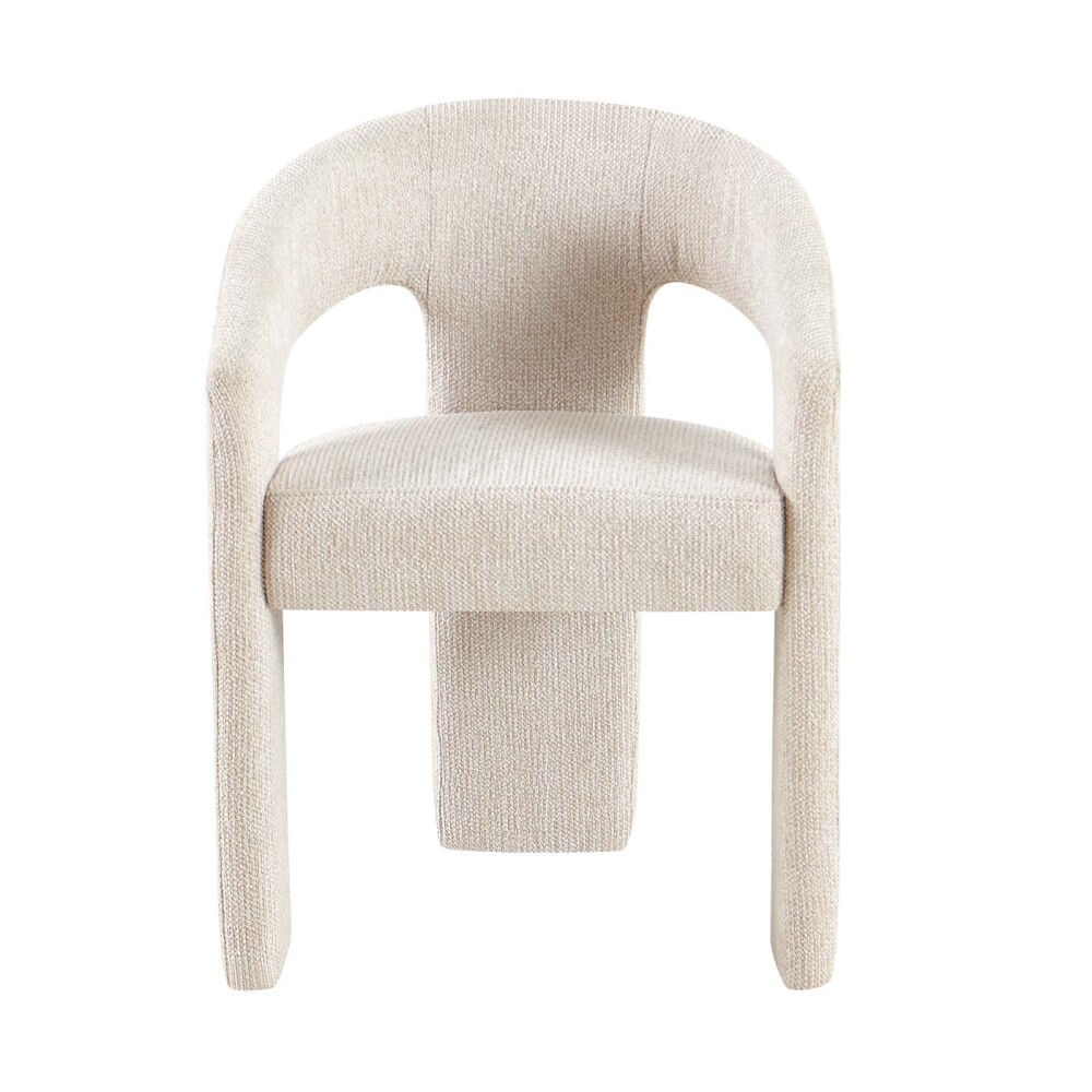 SILLA DE COMEDOR TELA MARRON JAZMÍN