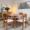Juego de Comedor Nórdico Redondo con 4 sillas Nórdicas Juego de Comedor Nórdico Redondo con 4 sillas Nórdicas