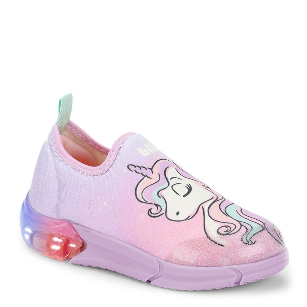 Championes de Niña Bibi Space Waves Unicornio Luces - Rosa 