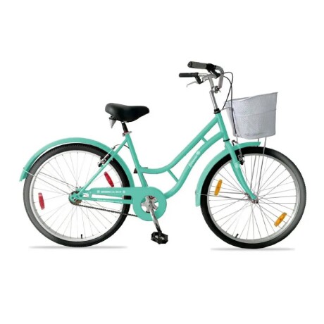 Bicicleta de paseo Baccio Ipanema Lady Vintage rodado 26 con canasto Celeste