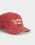 Caps Romántico Gorra Denim "wild Like The West" - Rojo Cereza