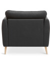 Sillón AAARHUS 1 cuerpo tela gris osc Sillón AAARHUS 1 cuerpo tela gris osc