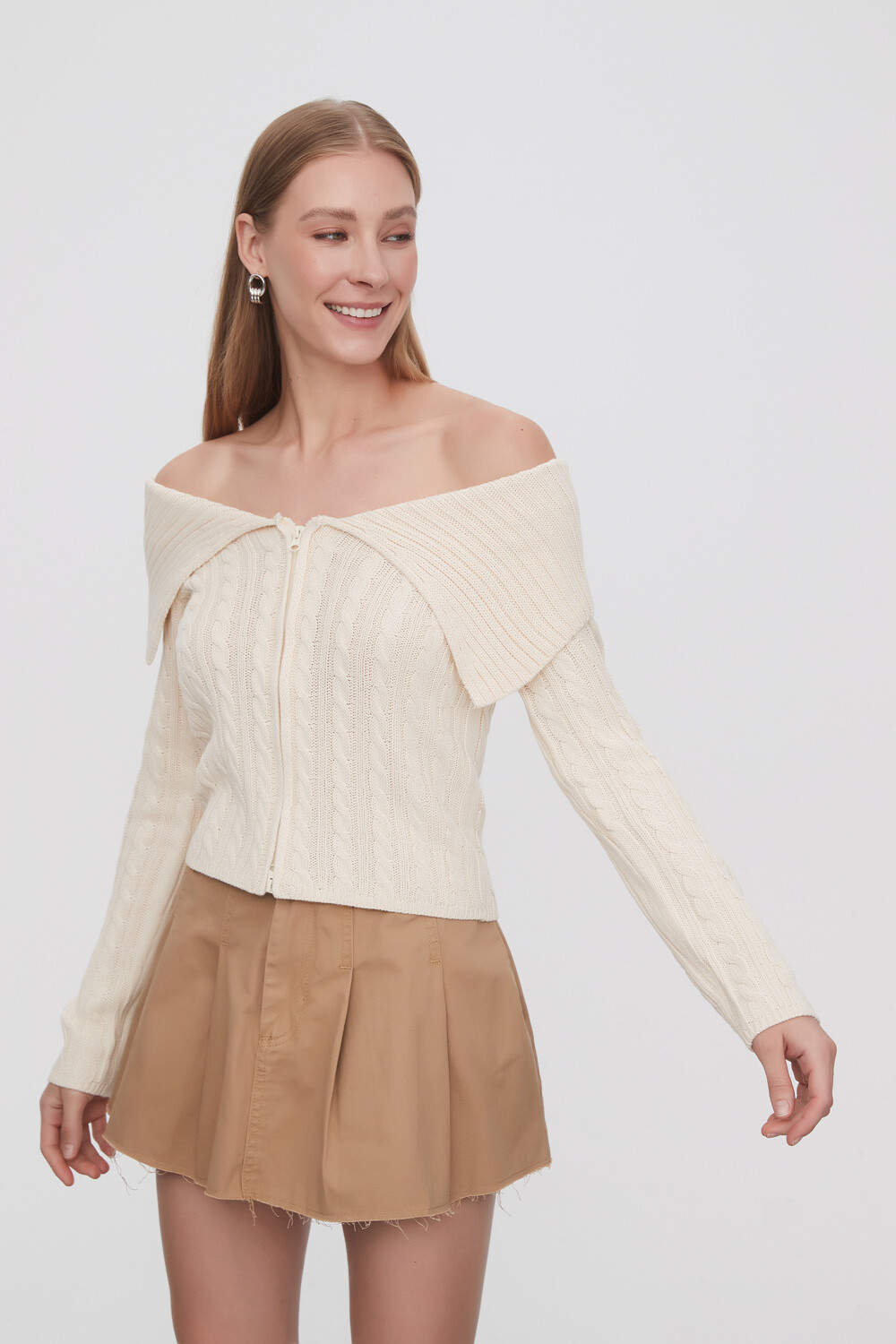 Cardigan Daiarita Crudo / Natural