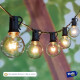 Guirnaldas Guia De 25 Luces Vintage Exterior + 2 Repuestos Amarillo