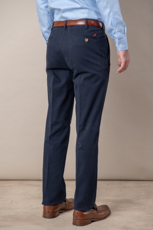 Pantalón gabardina clásico Azul marino