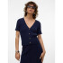 VMIRIT SS V-NECK CROPPED CARDIGAN VMA Maritime Blue