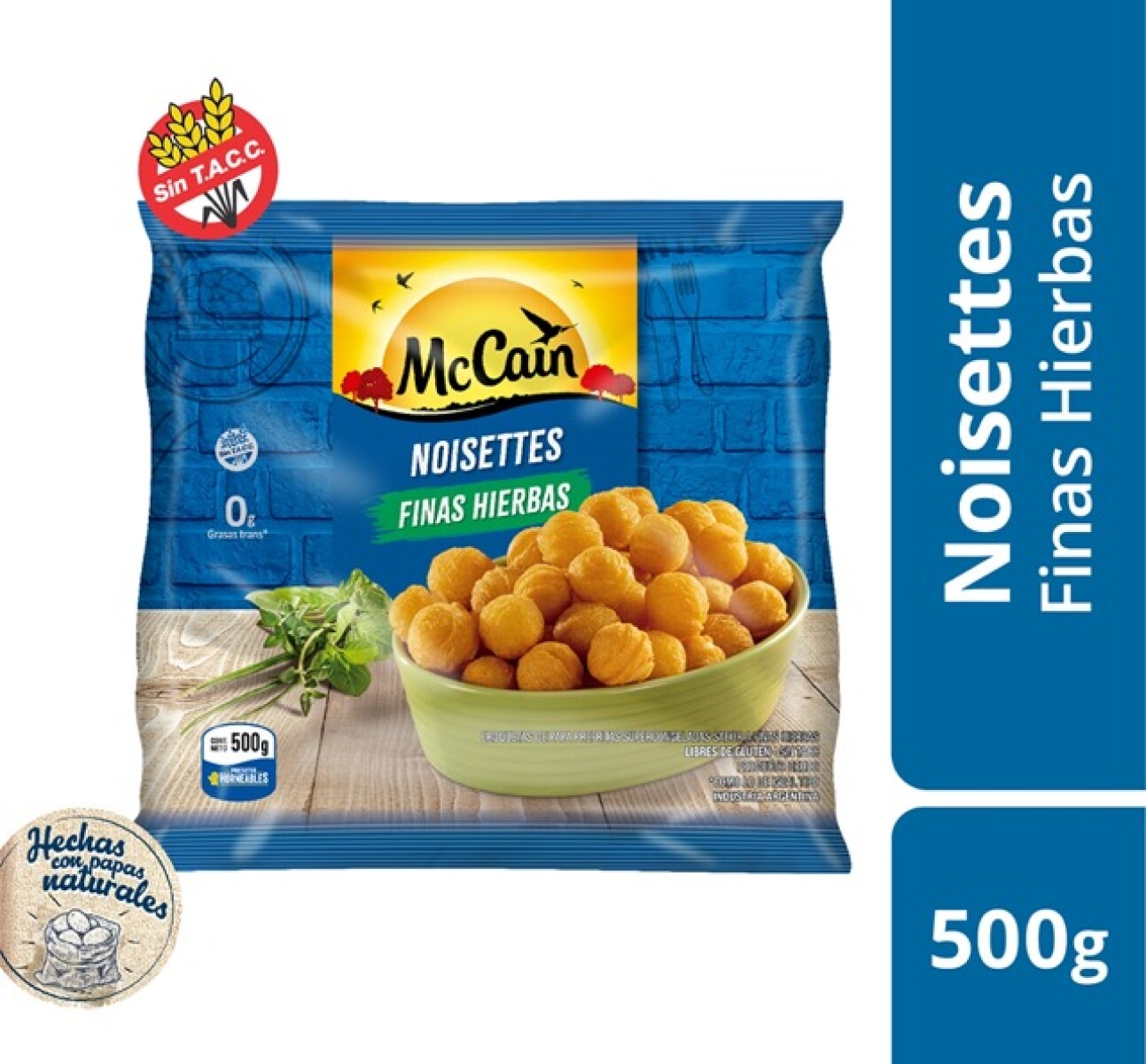 Papas noisettes finas hierbas McCain - 500 gr 