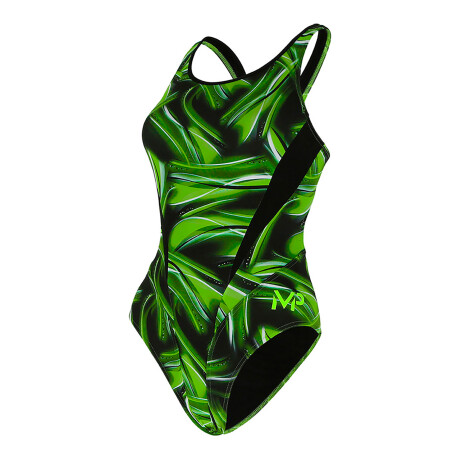 Michael phelps - Malla de Baño para Mujer Team Prints Diablo Comp Back SW258990324 - Uv Upf 50+. 24. 001