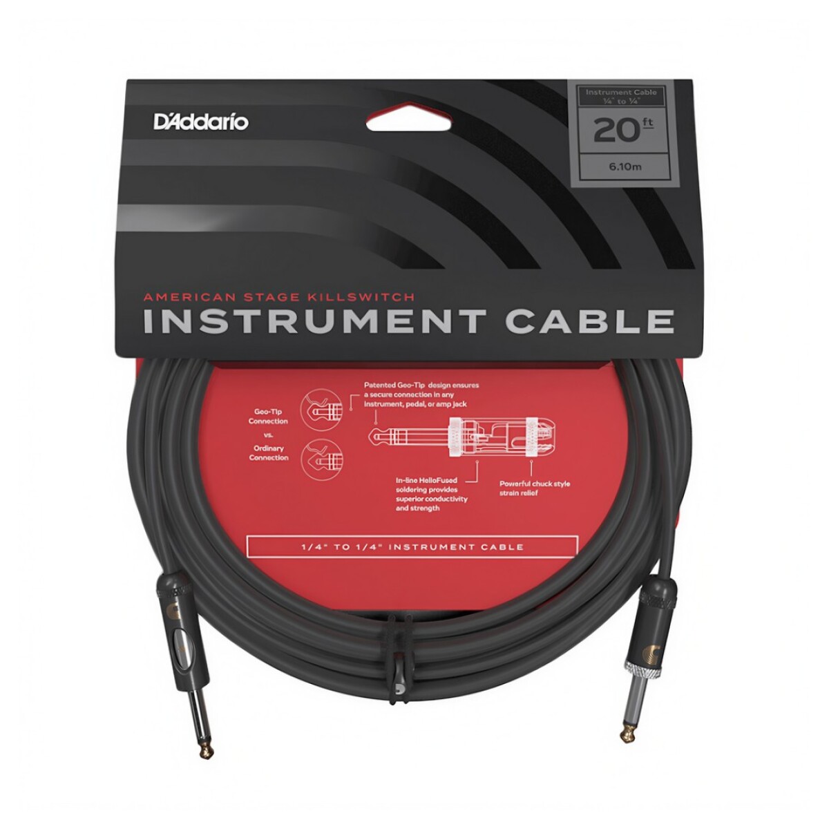 Cable Guitarra Daddario Pwamsk20 American Kill 20f 