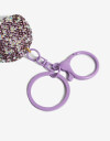 Llavero Strass Llavero Y Charm Hongo Con Strass - Combinacion Bicolor