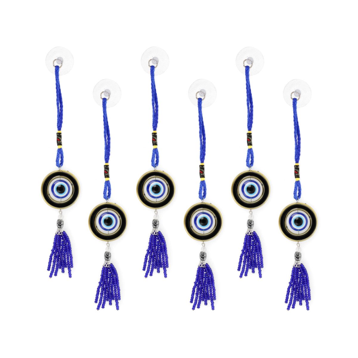 COLGANTES DE OJO TURCO C/VENTOSA X6 UNIDADES - Gp032 