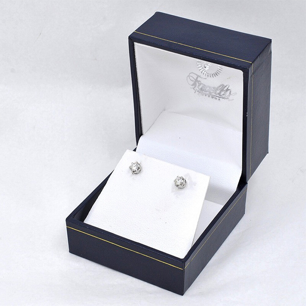 Caravanas En Oro 18K, Platino Y Brillantes Caravanas En Oro 18K, Platino Y Brillantes