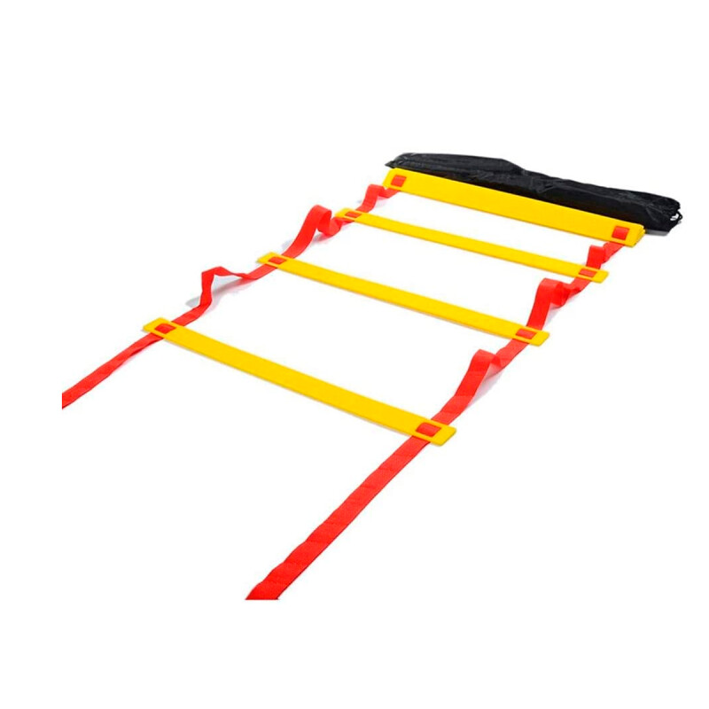 Escalera Deportiva 8 Escalones Coordinación + Bolso Amarillo