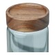 Recipiente Borosilicato Tapa De Madera 335ml Sin Color