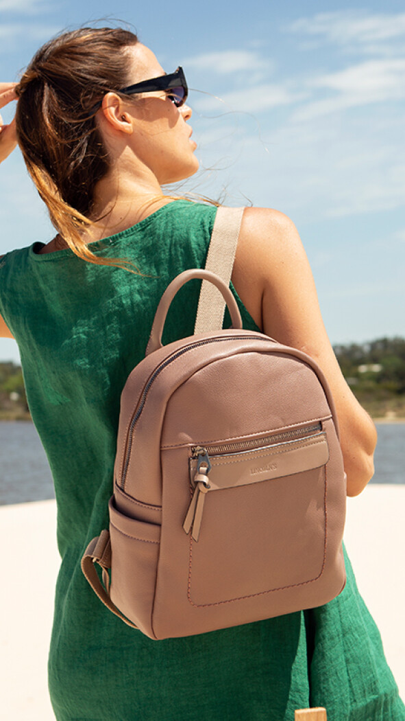 MOCHILA JOHANNESBURGO MAUVE C/ TOPO