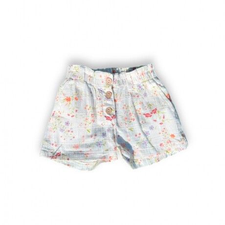 Short Lino Floreado Short Lino Floreado