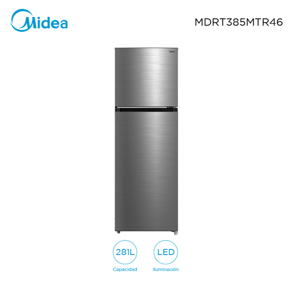 Heladera Midea MDRT385MTR46 281 Litros - Inox 