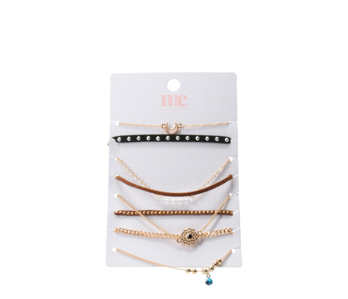 Collar set de chokers Multicolor
