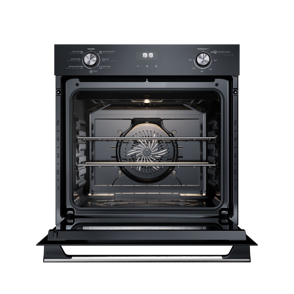 Horno de Empotrar Eléctrico 80Lts Negro