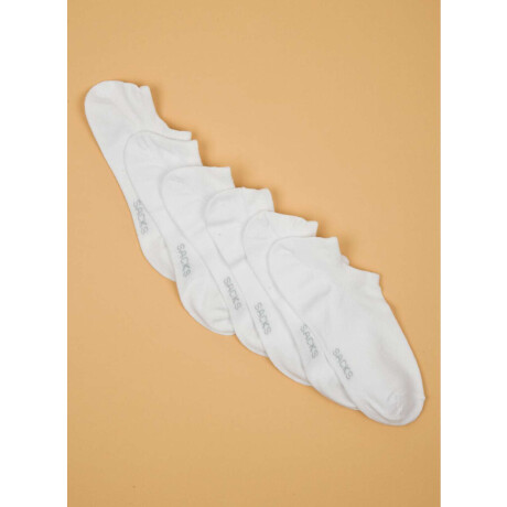 Pack de 3 medias cortas superescotada Blanco