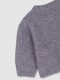 Chaqueta De Punto Botones Madera Gris Medio Melange