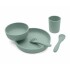 Set alimentacion silicona completo KIKAKBOO verde
