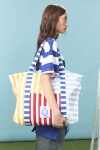 Bolso rayado Yorugua multicolor