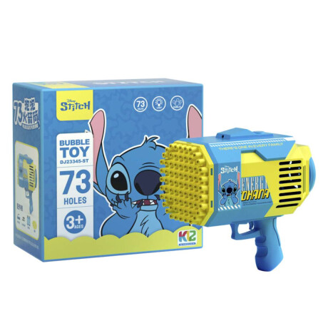 Burbujero Stitch Con Batería y Cargador 24 cm