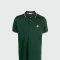 Moncler -Remera polo de algodón manga corta Verde