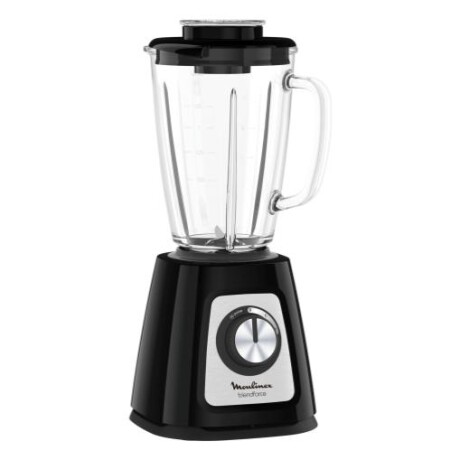 Licuadora Moulinex Blendforce, Jarra Vidrio + Vaso, 800w, Color negro Licuadora Moulinex Blendforce, Jarra Vidrio + Vaso, 800w, Color negro