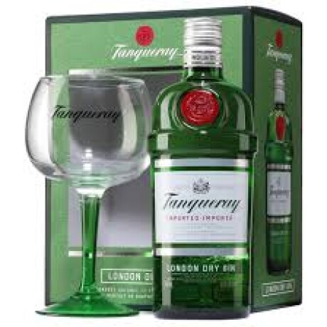Pack Gin Tanqueray 750ml + copa Pack Gin Tanqueray 750ml + copa