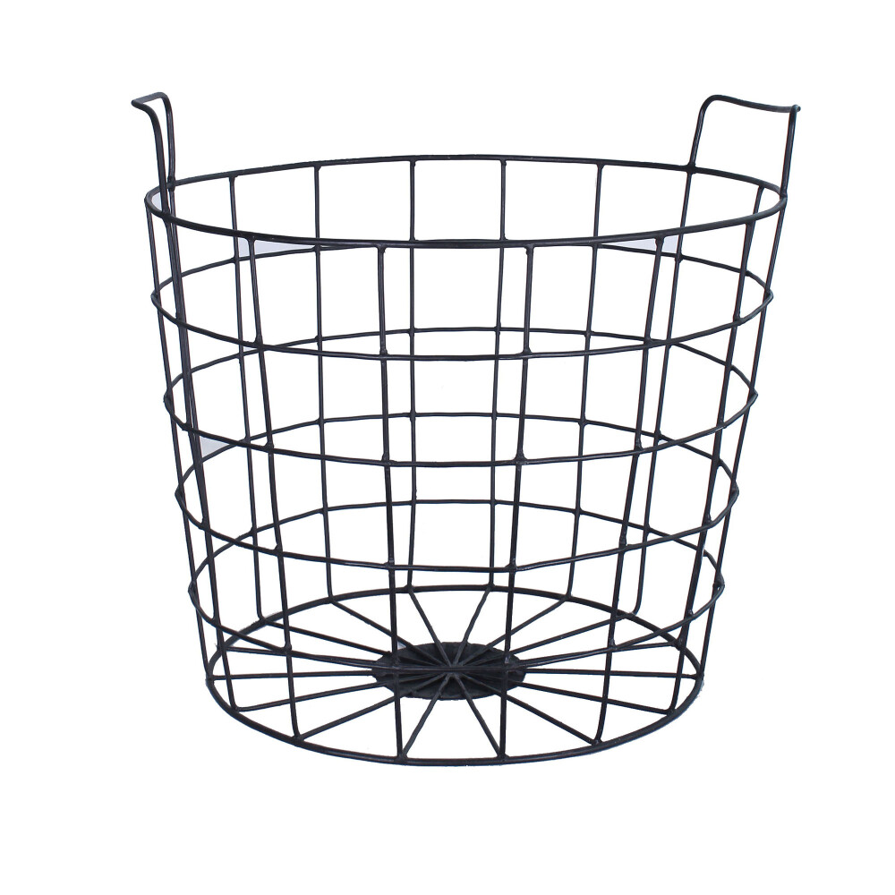 CESTO METAL METAL NEGRO CONE