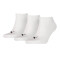 Medias Running Sneaker Plain 3P Unisex White