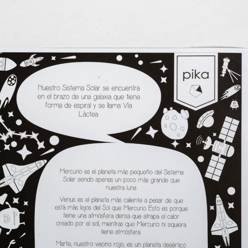 Lámina Gigante para Colorear Pika Sistema Solar Lámina Gigante para Colorear Pika Sistema Solar
